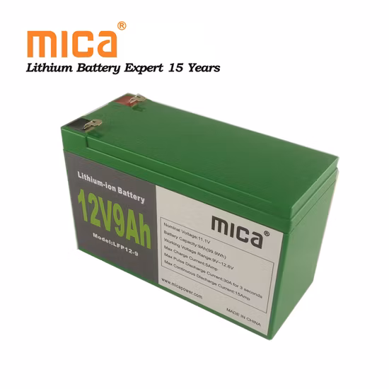 LiFePO4 BMS 배터리 12V 7ah 9ah VRLA AGM SLA 배터리 교체 전기 장난감 용 18650 리튬 철 배터리